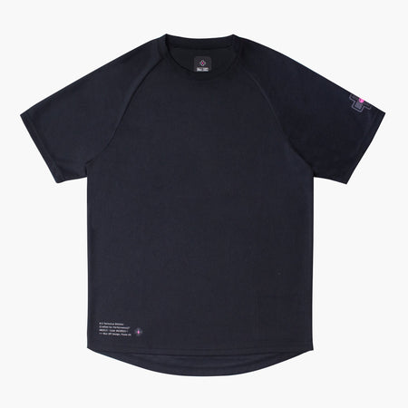 Short Sleeve Mountain Bike Jersey in black, front view