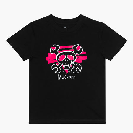 Crossbones Kids T-Shirt in black, front view