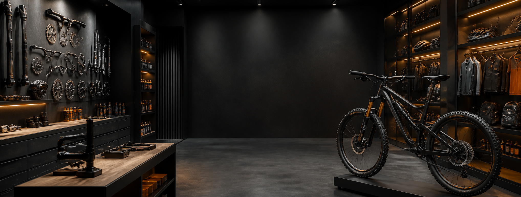 XCL high-performance cycling workshop and retail space